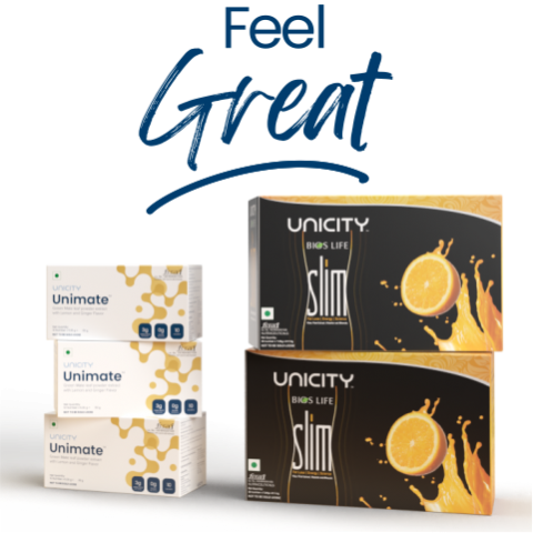 UNICITY FEEL GREAT SET OF 5 (ONE MONTH COURSE) (2 BOX UNICITY BIO LIFE SLIM 3 BOX UNICITY UNIMATE PACAKGE)ae