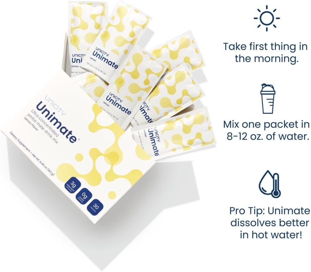 UNICITY UNIMATE 30 SACHETS   ( PACK OF 10 SACHETS 3 BOXES )ae