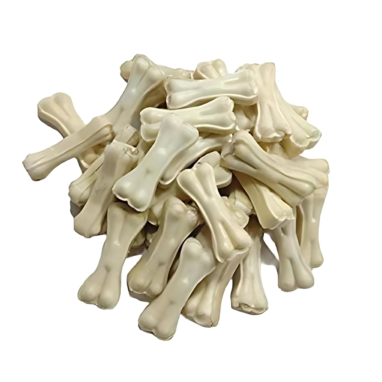 CARETIME Natural Rawhide Dog Dental Care Bone Promotes Healthy Teeth & Gums Long Lasting Chew Premium Dog Treat Healthy & Durable Dog Bones 1 kg,(Pack of 1) (28 to 31 Pieces in one Pouch)