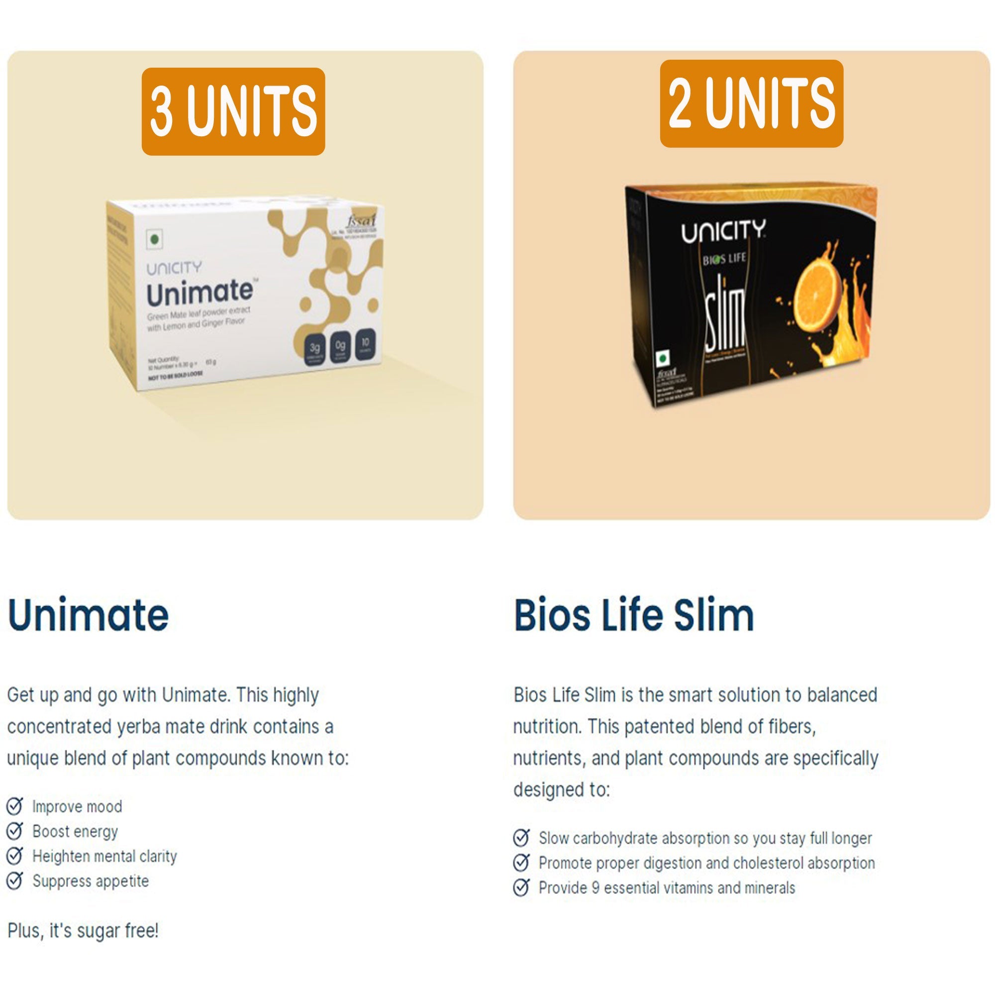 UNICITY FEEL GREAT SET OF 5 (ONE MONTH COURSE) (2 BOX UNICITY BIO LIFE SLIM 3 BOX UNICITY UNIMATE PACAKGE)ae